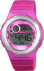 Ronde Vrouwen Digitale Horloges met het Licht van Gr en 100m Bestand Water