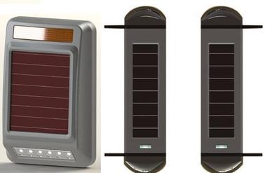 De drievoudige detector van de de perimeterbescherming van stralen zonne aangedreven draadloze 100m actieve infrarode stralen