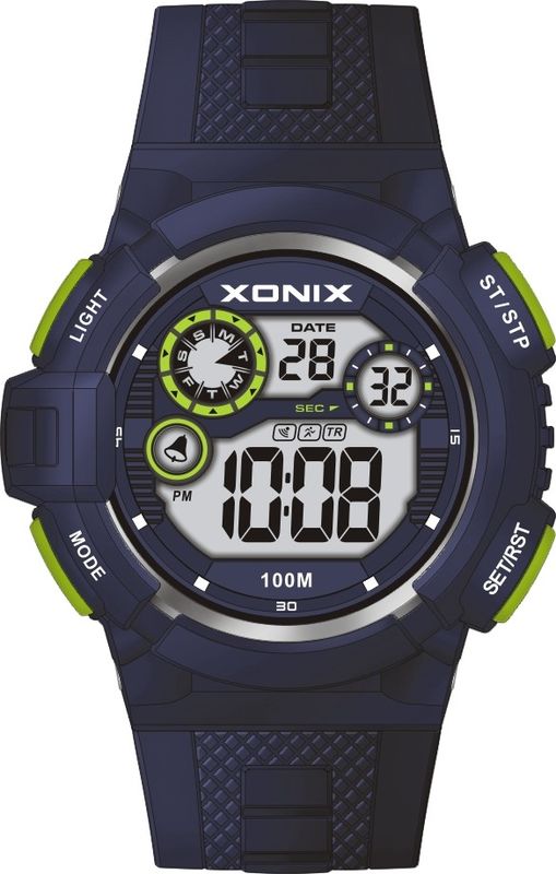 Ronde van het Mensen Sportieve Digitale 10atm Water van het Kwarts Digitale Horloge van het het Bewijssilicium van het de Bandgeval Diameter 50mm